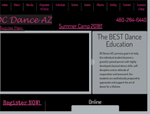 Tablet Screenshot of dcdanceaz.com